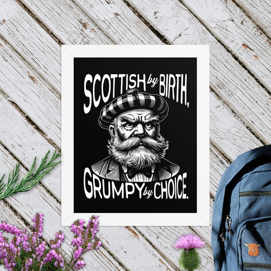 Grumpy By Choice Framed Poster